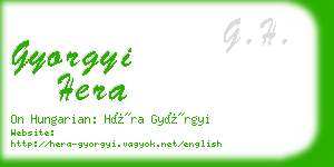 gyorgyi hera business card